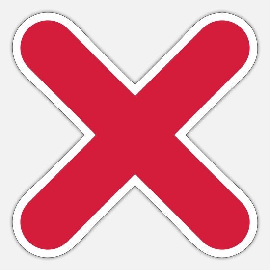 croix pour enlever le post
